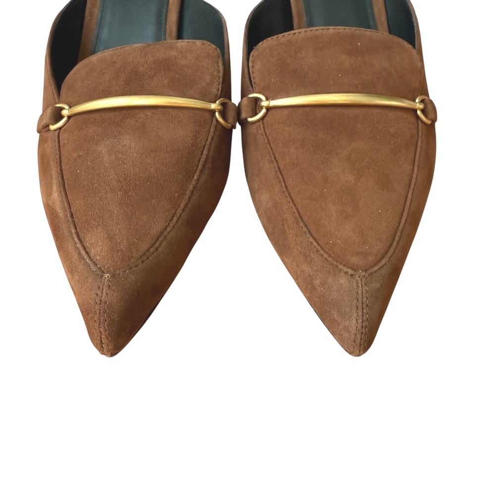Veronica Beard Leslie suede mule brown. 9.5 NWT heel - Picture 10 of 12